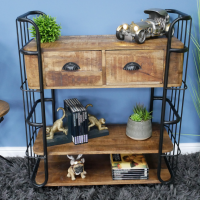 Industrial Caged Cabinet in Situ in the Home