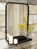 Industrial Shelf With Mirror