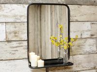 Industrial Shelf With Mirror