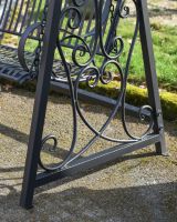 Footing and side detail of swing bench