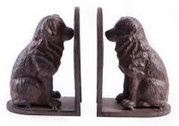 "Paddfoot" Dog Iron Book Ends