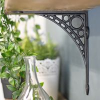 "Iron Bridge" Shelf Bracket in a Natural Iron Finish