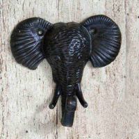 Elephant Design Iron Coat Hook