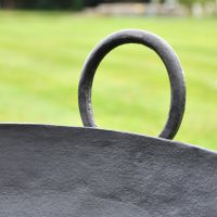 Close-Up of Iron Kadai Fire Bowl - 60cm