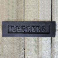 "Letters" Door Letter Plate Created From Iron 