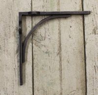 Shelf Gallows Bracket Finished in a Natural Iron Finish