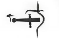 Iron thumb latch technical view