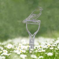 Jay Bird Sheet Steel Silhouette in Natural Steel Finish in Situ