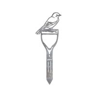 Close-Up of Jay Bird Sheet Steel Silhouette in Natural Steel Finish