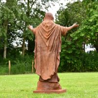 Rear view of Cast Iron "Christ the Redeemer" Statue