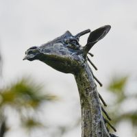 Close up of Giraffe Sculpture 