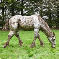 Iron Horse Garden Sculpture
