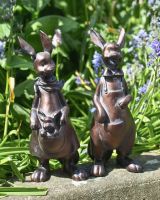 Kangaroo Family Garden Statues