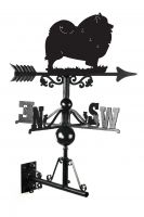 Keeshod Dog Weathervane