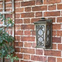 "Keldy Castle" Standard Flush Wall Light in Situ on the Front of a house