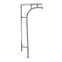 Kepler Modern Bright Chrome Wall Bracket 50 x 24cm