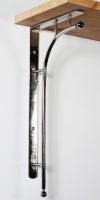Kepler Modern Bright Chrome Wall Bracket 50 x 24cm