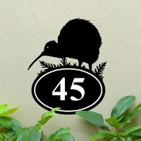 Kiwi Bird Iron House Number Sign 