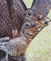 16th Century “White Knight” Replica, Ornamental Suit of Armour, Hand Made in Rustic Metal