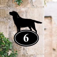 Labrador Iron House Number Sign