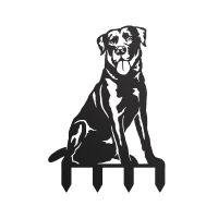 Labrador Silhouette in a Black Finish