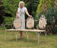 Cream Cameo Garden Bench