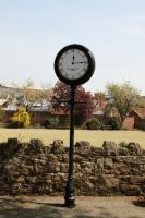 Lamp post clock