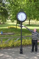 Lamp post clock