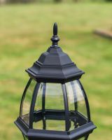 "Atlas" Traditional Black Garden Lamp Post - 2.9m
