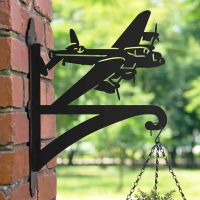 Steel Lancaster Bomber Hanging Basket Bracket in Situ
