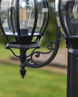 "Lady Blakemore" Triple-Headed Globe Lamp Post Details