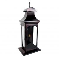 Handford House Large Wall Lantern finished in burnished burgundy