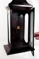“Hanford House” Rectangular Wall Lantern with Antenna Finial 