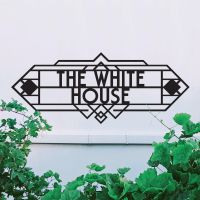 Art Deco House Name Sign- Large