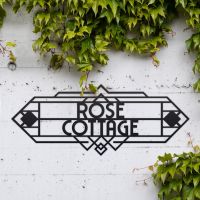 Large Art Deco House Name Sign 