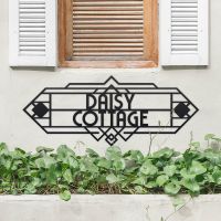Large Art Deco Name Sign in Situ