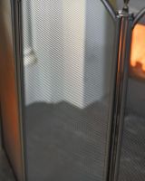 Large Black Four Fold Fire Guard Panels