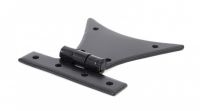 Large Black Half Butterfly Hinge Pair