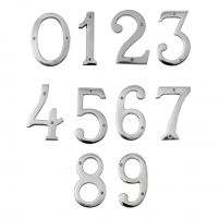 6" Numbers - Heavy Bright Chrome Big ’N’ Bold