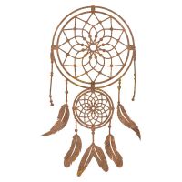 Dream Catcher Steel Wall Art in Rustic 