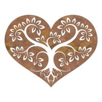 Rustic Tree Heart Wall Art in a Rustic Finish