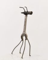 Recycled Metal Giraffe Sculpture - Large