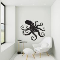 Octopus Wall Art in a Modern Sitting Room