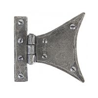 Large Pewter Half Butterfly Hinge Pair