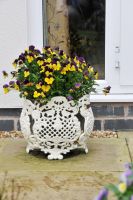 Liliana Large Vintage Cream Flower Planter