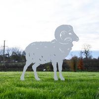 Ram Silhouette in Silver 