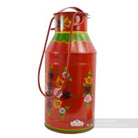 Large Narrowboat Milk Churn Finished in Red