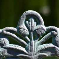 Large Rustic Cast Iron "Artemis" Ornate Bench