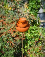 In situ photo of Large Rustic Rain Catcher Fountain