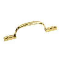Simplistic Polished Brass Round Pull Handle